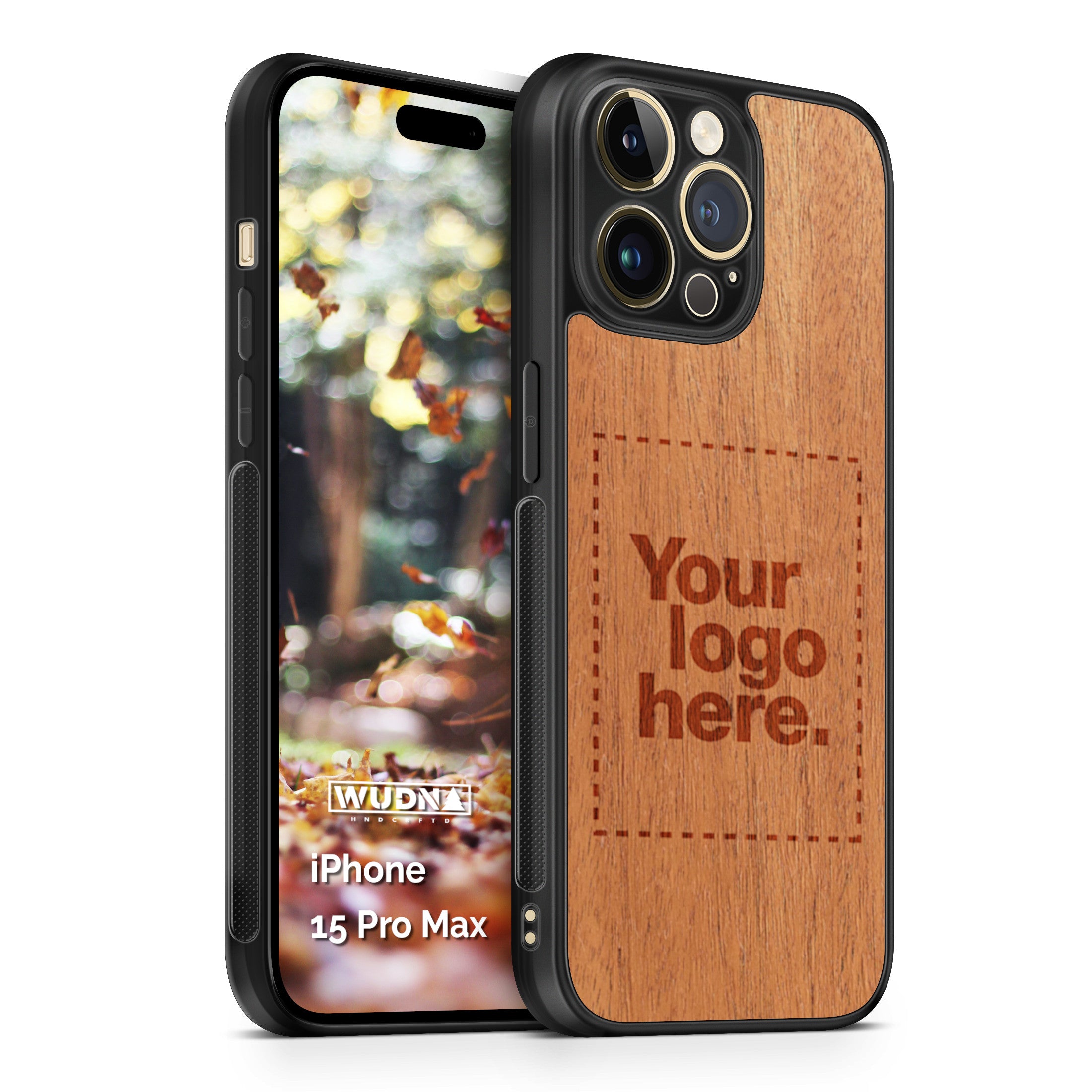 Design Your Own Custom Laser Engraved Wood iPhone 15 Pro Max