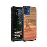 Slim Wooden Phone Case (Rock Climber Inlay)
