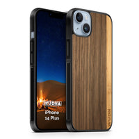 Slim Wooden iPhone Case (Walnut / Bamboo Stripe)