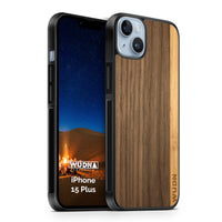 Slim Wooden iPhone Case (Walnut / Bamboo Stripe)