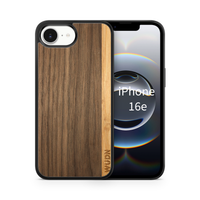 Slim Wooden iPhone Case (Walnut / Bamboo Stripe)