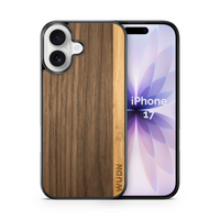 Slim Wooden iPhone Case (Walnut / Bamboo Stripe)