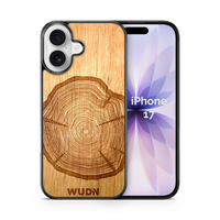 Slim Wooden iPhone Case (Tree Stump in Mahogany)