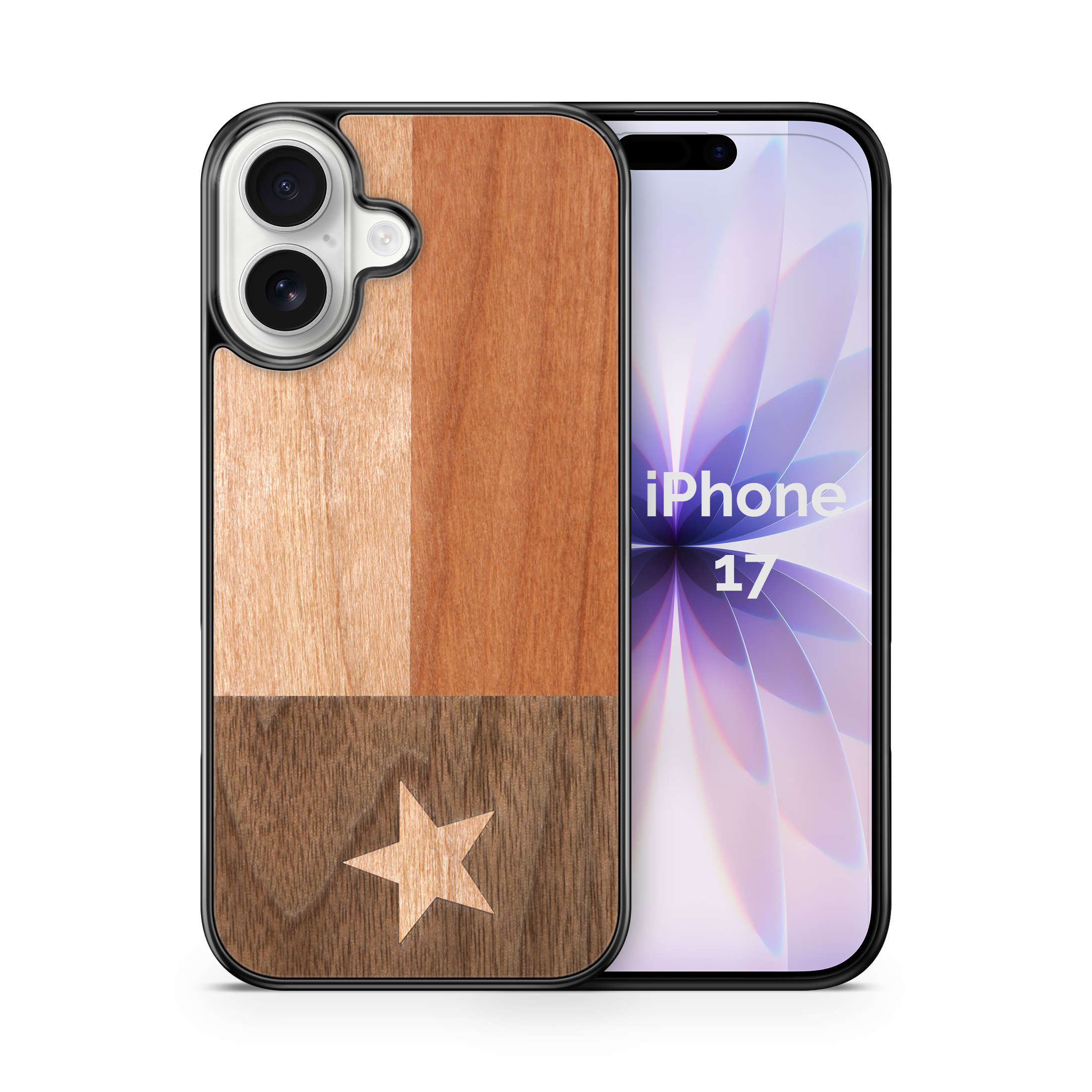 Slim Wooden iPhone Case (Texas State Flag)