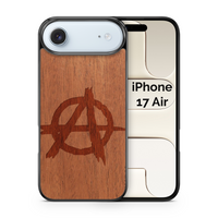 Slim Wooden Phone Case (Anarchy in Mahogany)