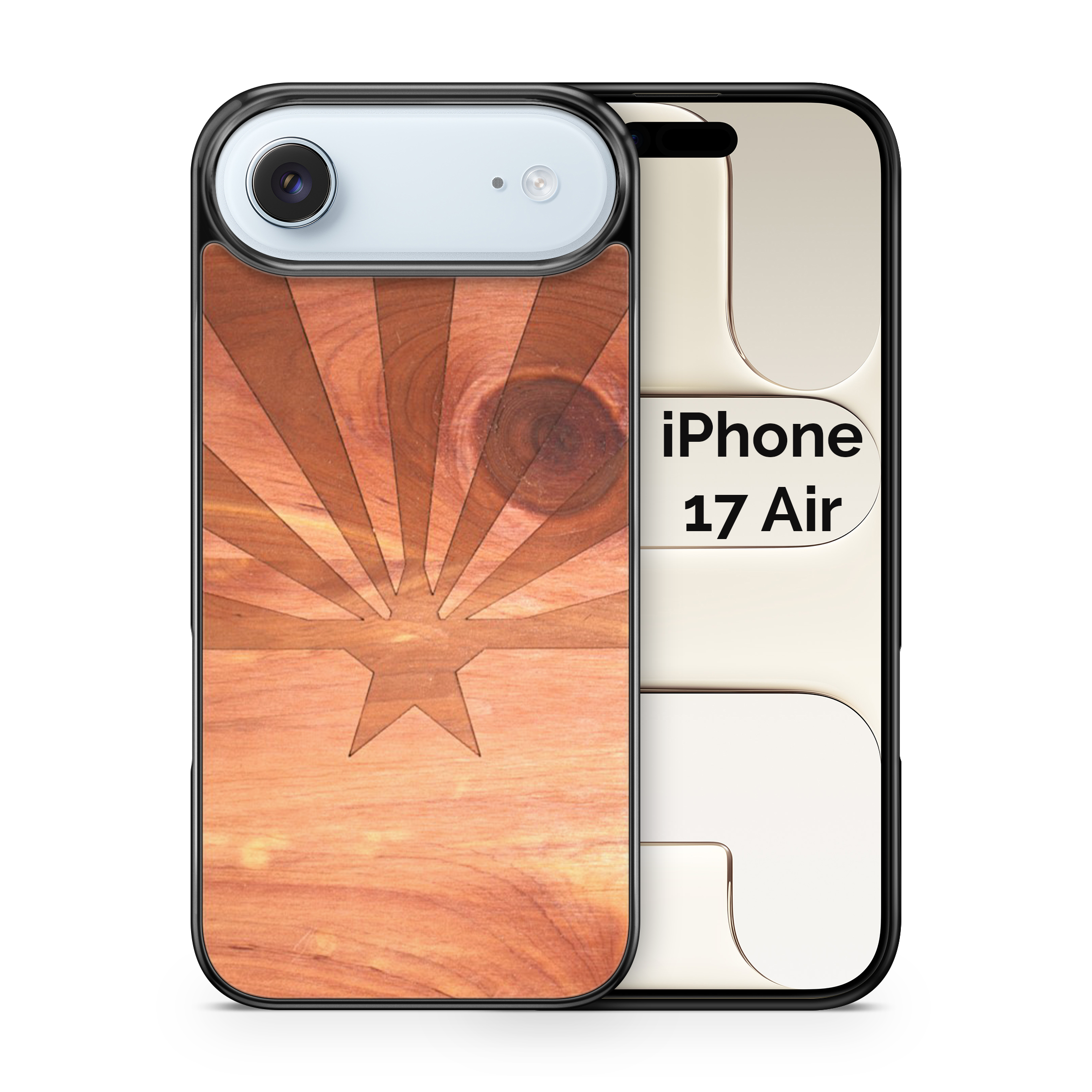 Slim Wooden iPhone Case (Arizona State Flag in Aromatic Cedar)