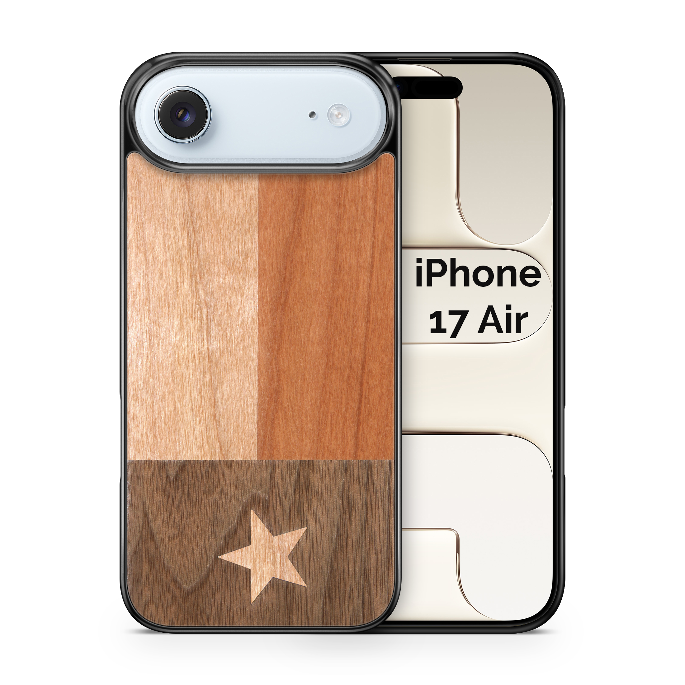 Slim Wooden iPhone Case (Texas State Flag)