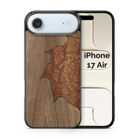 Slim Wooden Phone Case (Cedar Mandala in Black Walnut)