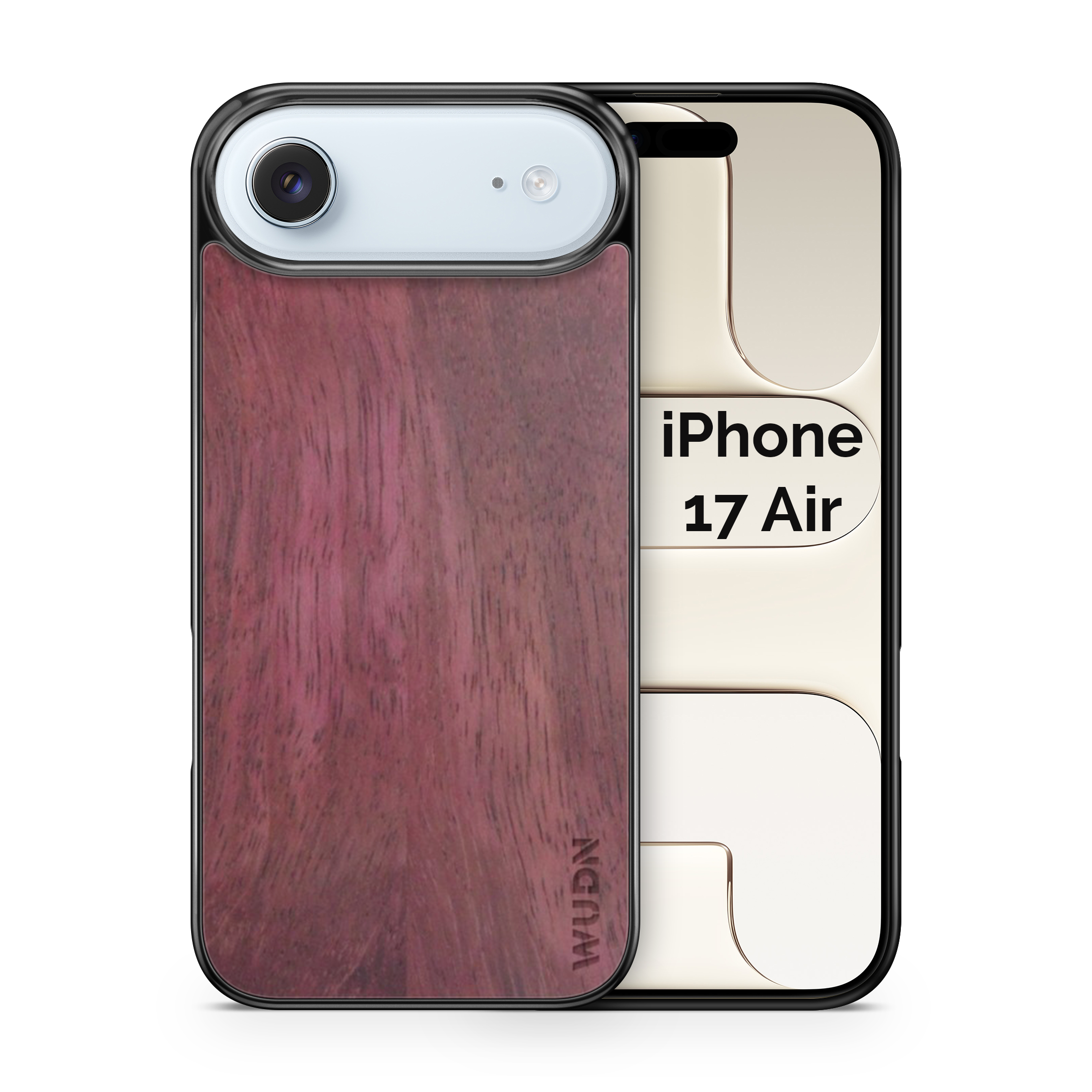 Slim Wooden iPhone Case (Purple Heart)