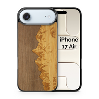 Slim Wooden Phone Case (Sawtooth Mountains Walnut Sky)