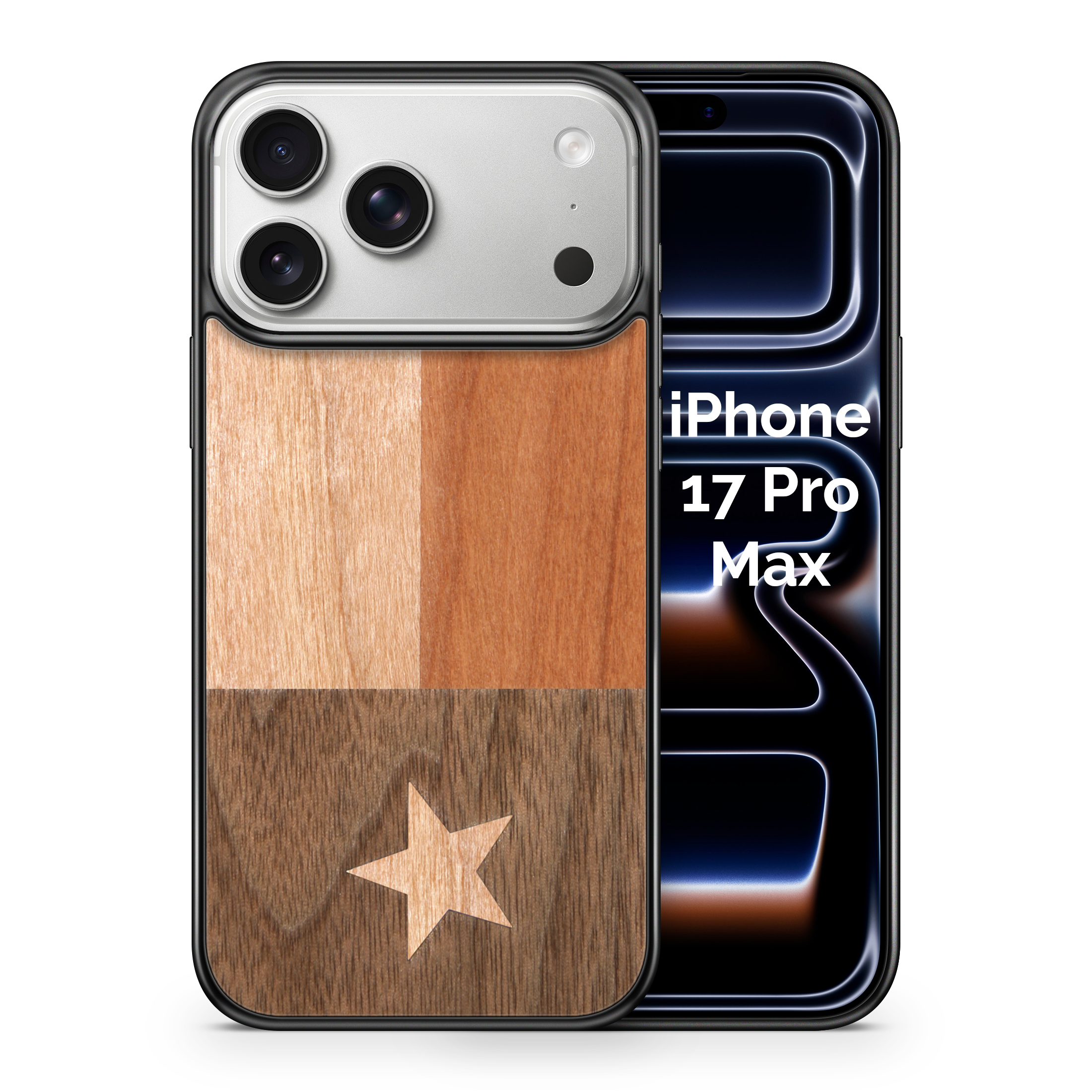 Slim Wooden iPhone Case (Texas State Flag)