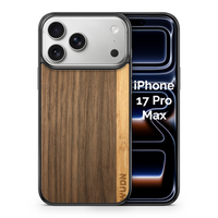 Slim Wooden iPhone Case (Walnut / Bamboo Stripe)