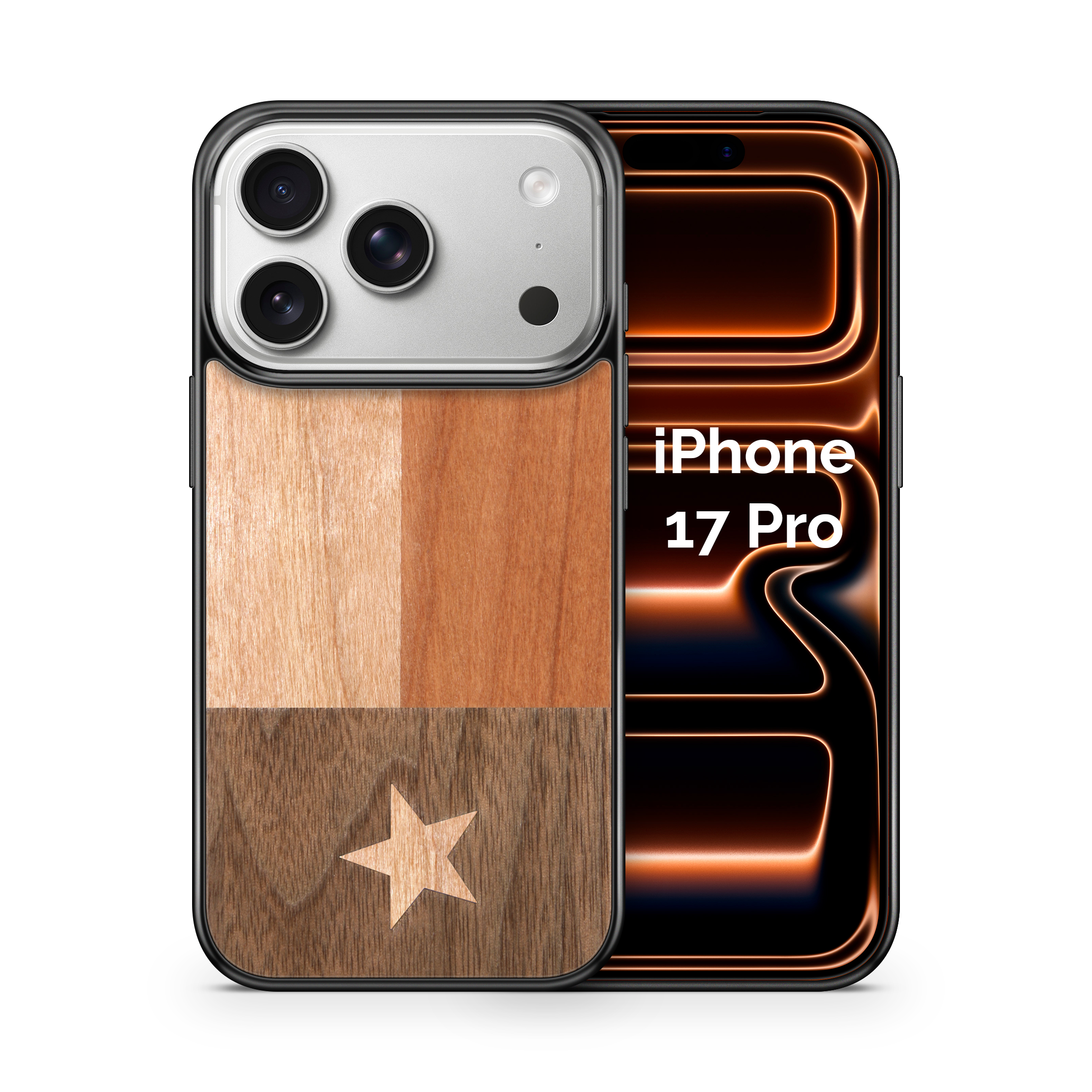Slim Wooden iPhone Case (Texas State Flag)