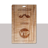 Real Wood Event Credential Badge (up-to 5.5" x 3.5")