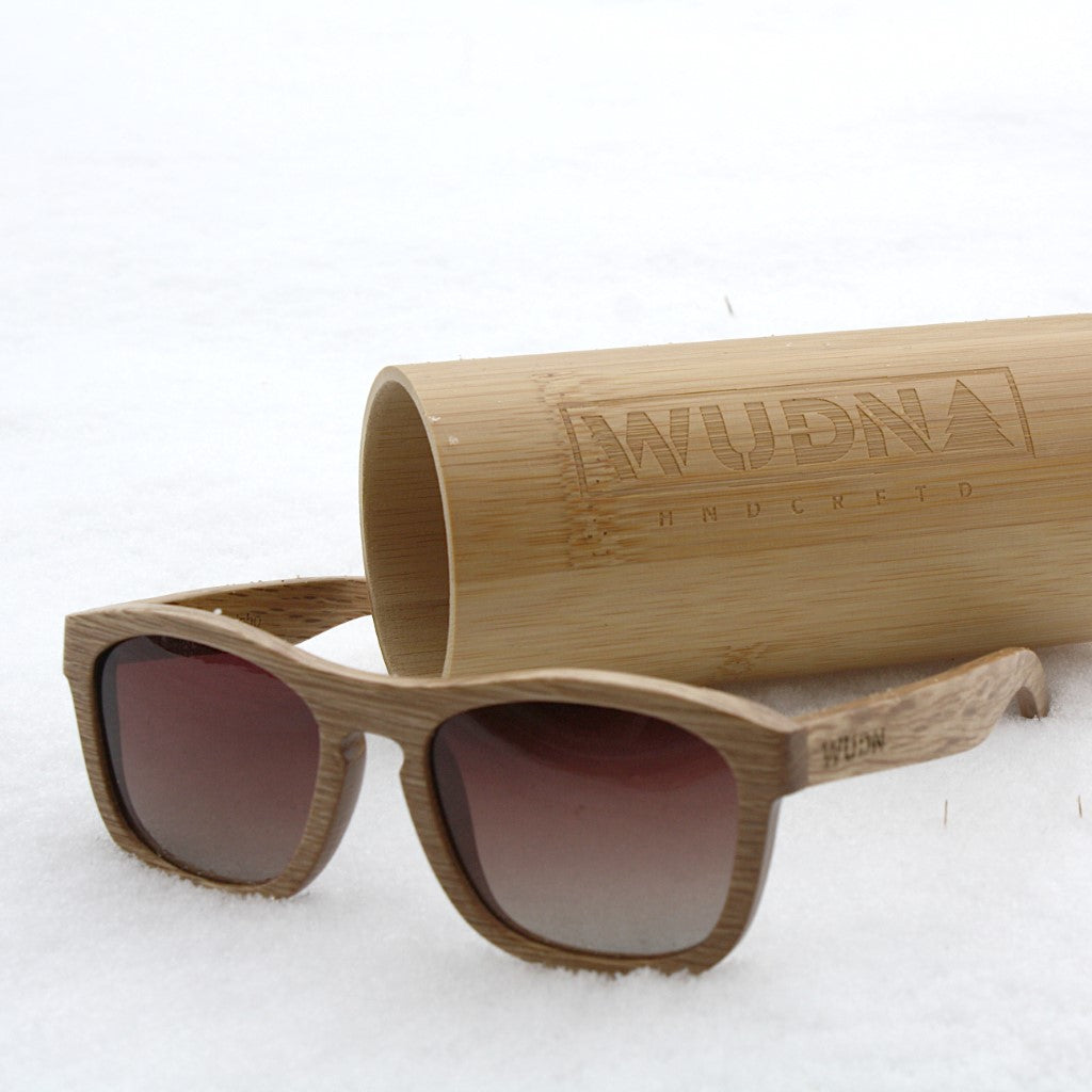 Real Zebra All Wood Jacks Sunglasses by WUDN