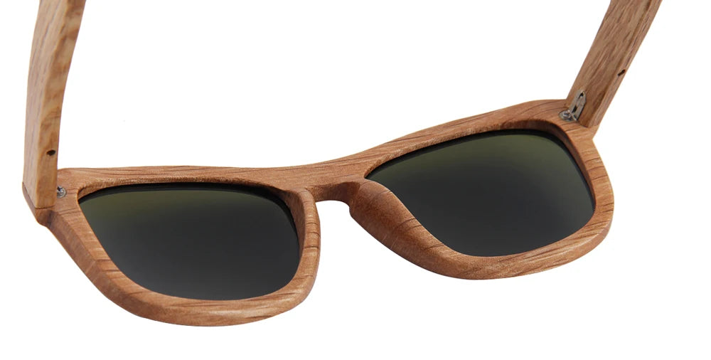 Real Zebra All Wood Jacks Sunglasses by WUDN