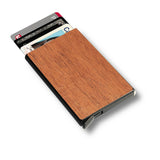 Customizable Slim Wooden RFID Blocking Speed Wallet