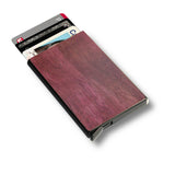 Customizable Slim Wooden RFID Blocking Speed Wallet