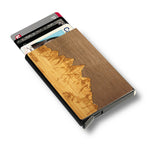 Customizable Slim Wooden RFID Blocking Speed Wallet