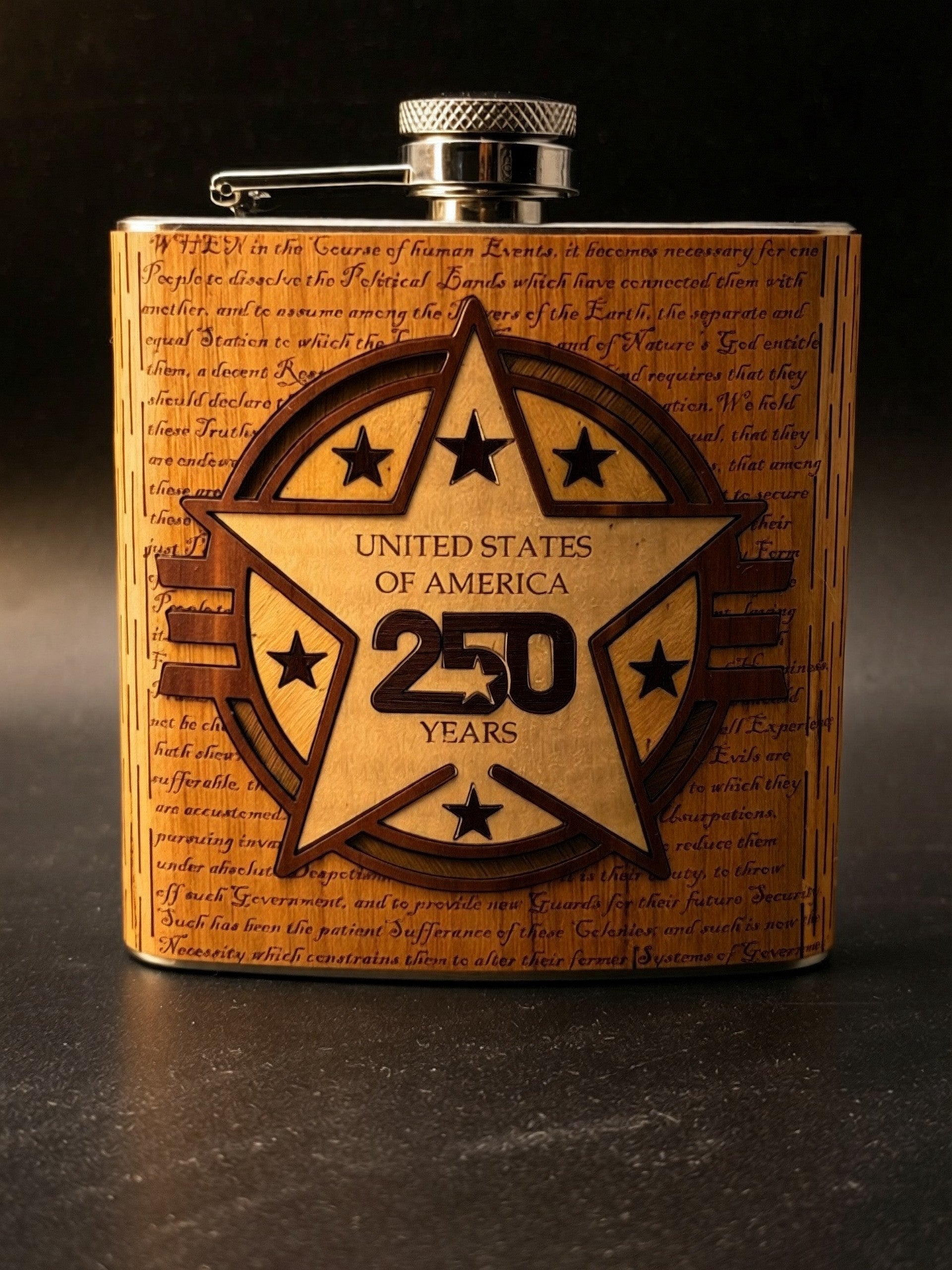 USA 250th Anniversary Flask