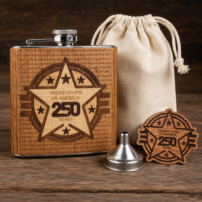 USA 250th Anniversary Flask