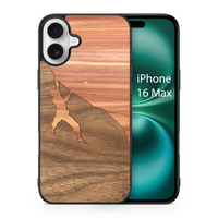 Slim Wooden Phone Case (Rock Climber Inlay)