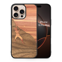 Slim Wooden Phone Case (Rock Climber Inlay)