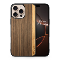 Slim Wooden iPhone Case (Walnut / Bamboo Stripe)