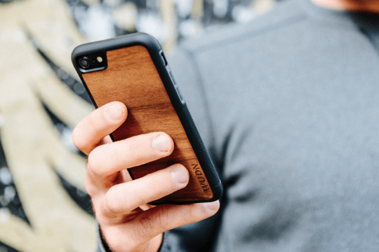 Wood phone case for iPhone XR compatible protective cell phone cover  shockproof slim fit laser engraved Las Vegas Gambler design Black wood case  for
