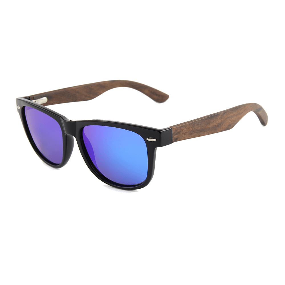 Real Ebony Wood Wanderer Style Sunglasses by WUDN, Sunglasses - WUDN