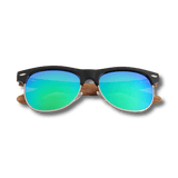 Real Zebra Wood Browline Style RetroShade Sunglasses by WUDN, Sunglasses - WUDN