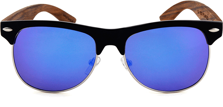 Real Dark Zebrawood Browline Style RetroShade Sunglasses by WUDN, Sunglasses - WUDN