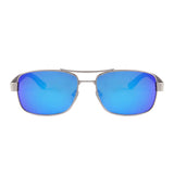 Real Ebony Wood Silver Framed Slim Aviators by WUDN, Sunglasses - WUDN