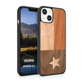 Slim Wooden iPhone Case (Texas State Flag)