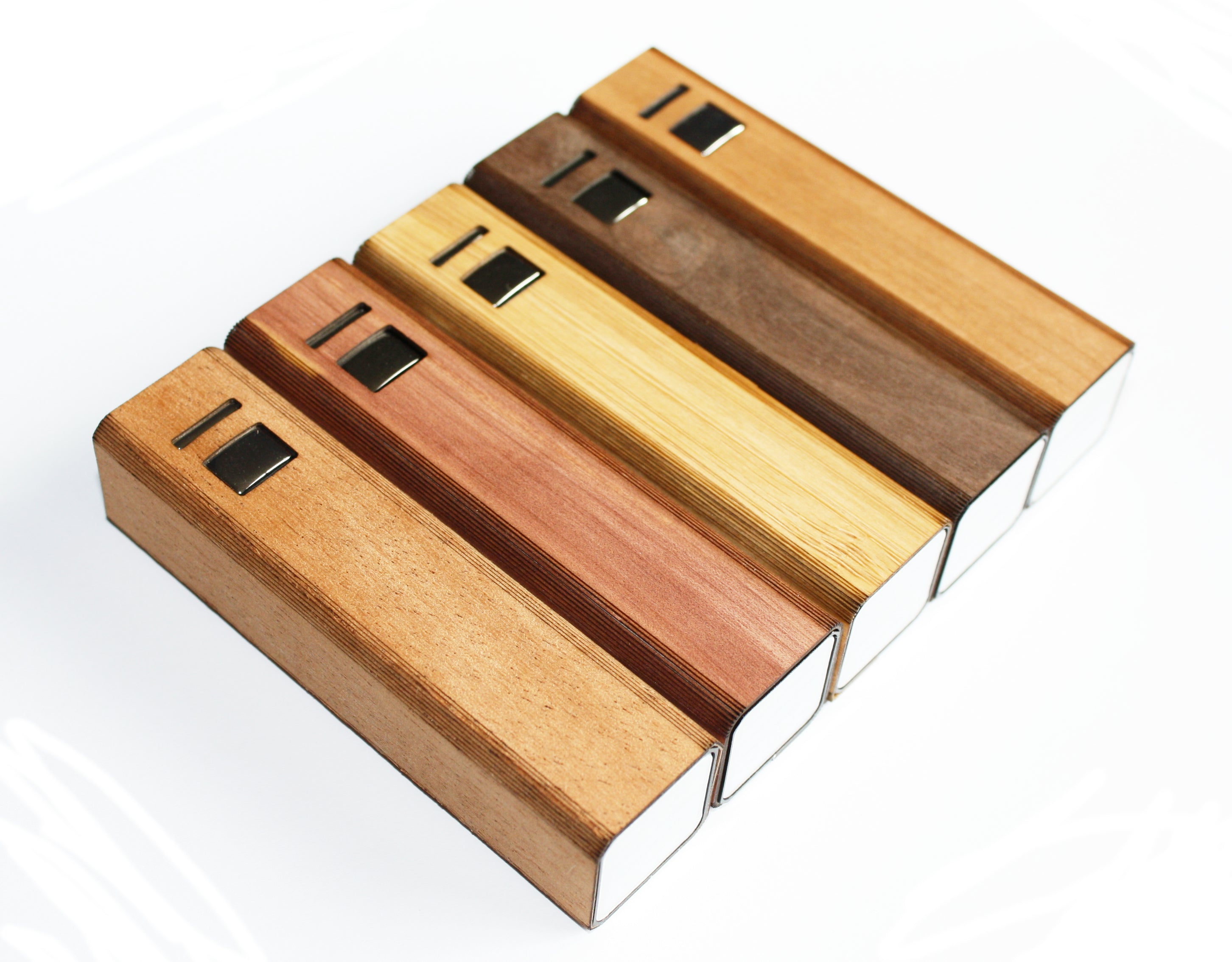 Wooden Ultra-Slim Portable Lipstick Power Bank, Accessories - WUDN
