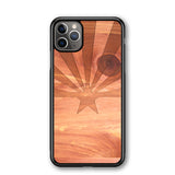 Slim Wooden iPhone Case (Arizona State Flag in Aromatic Cedar)