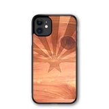 Slim Wooden iPhone Case (Arizona State Flag in Aromatic Cedar)