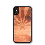 Slim Wooden iPhone Case (Arizona State Flag in Aromatic Cedar)