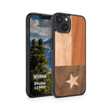 Slim Wooden iPhone Case (Texas State Flag)