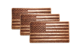 Wooden American Flag Sticker, Accessories - WUDN