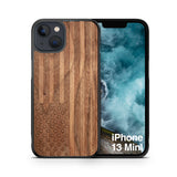 Slim Wooden iPhone Case (American Flag in Black Walnut)