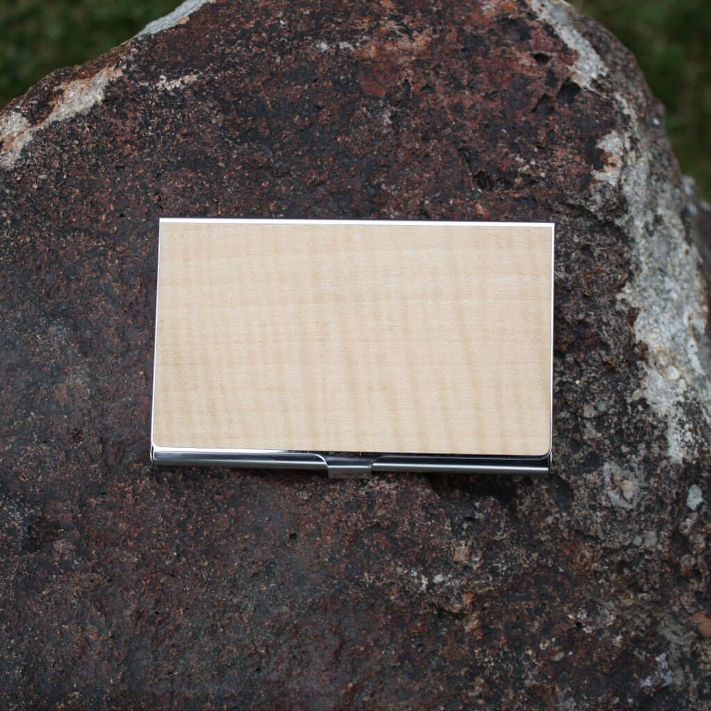 Wooden Business Card Holder