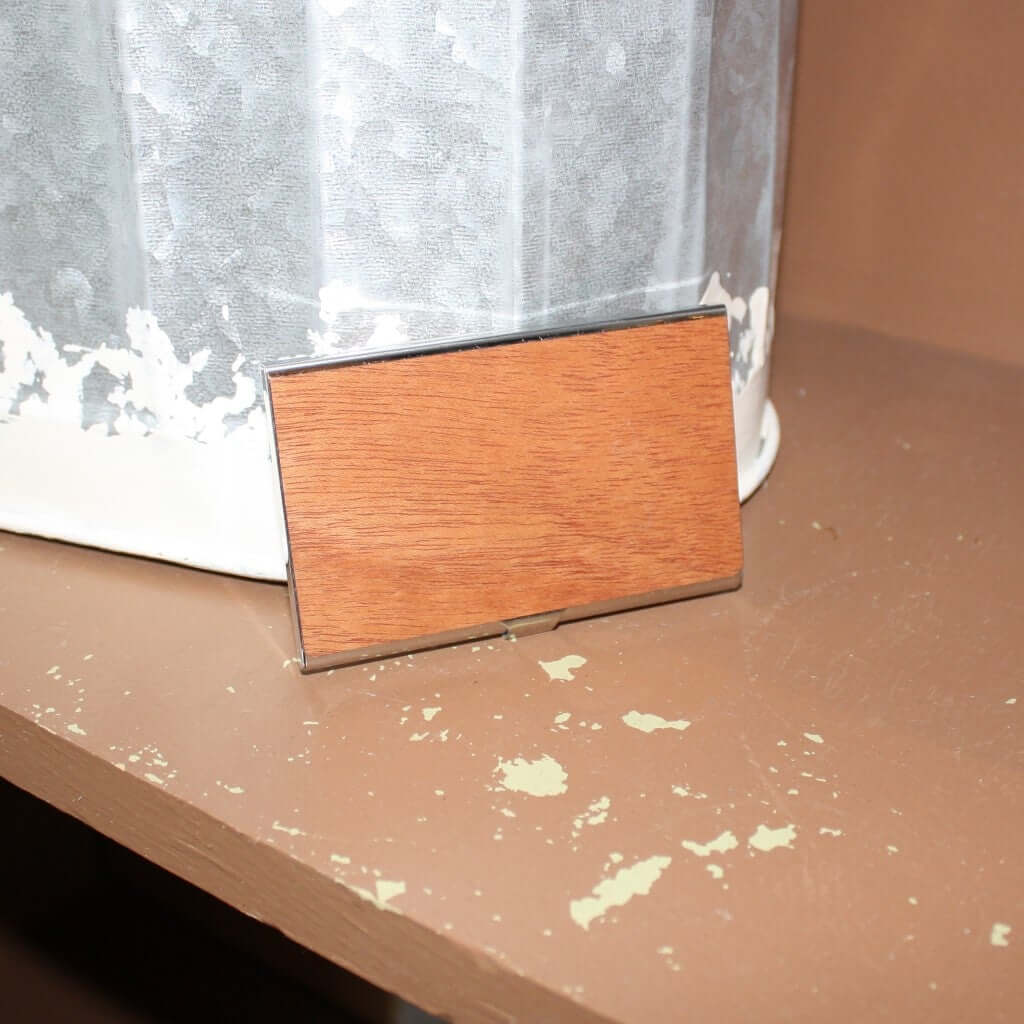 Wooden Business Card Holder