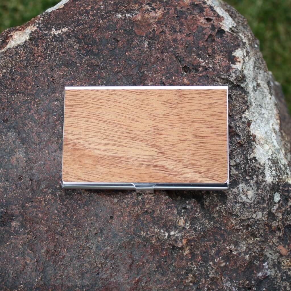 Wooden Business Card Holder