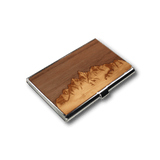 Handmade Wooden Business Card Holder, Home and Office - WUDN