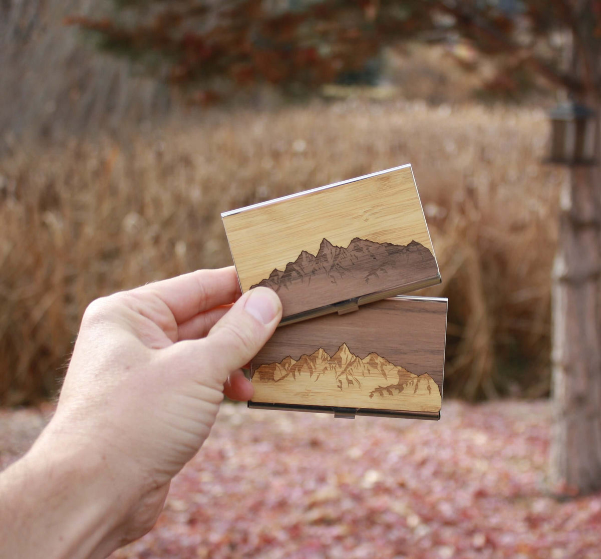 Wooden Business Card Holder