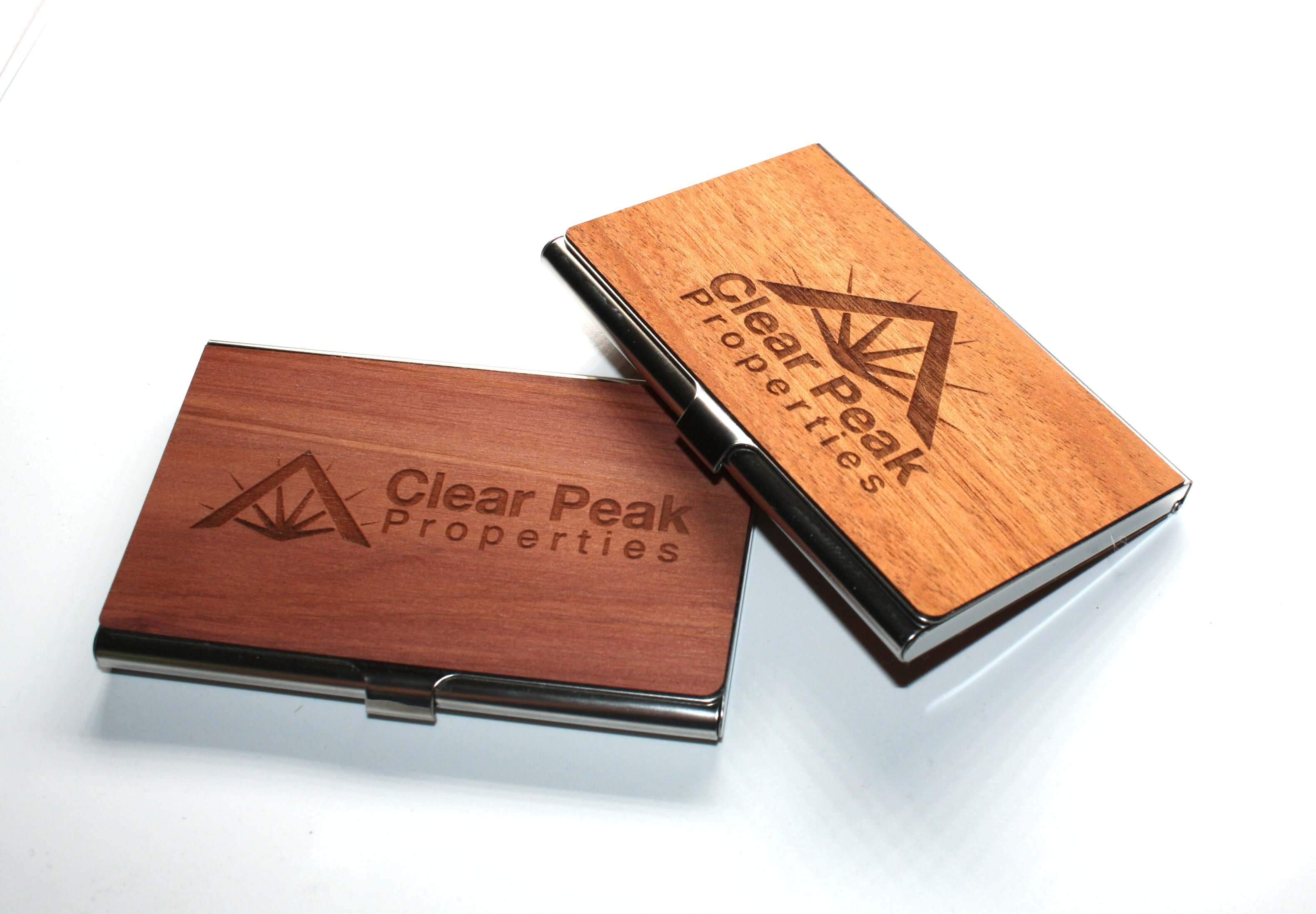Customizable Wooden Business Card Holder, Home and Office - WUDN