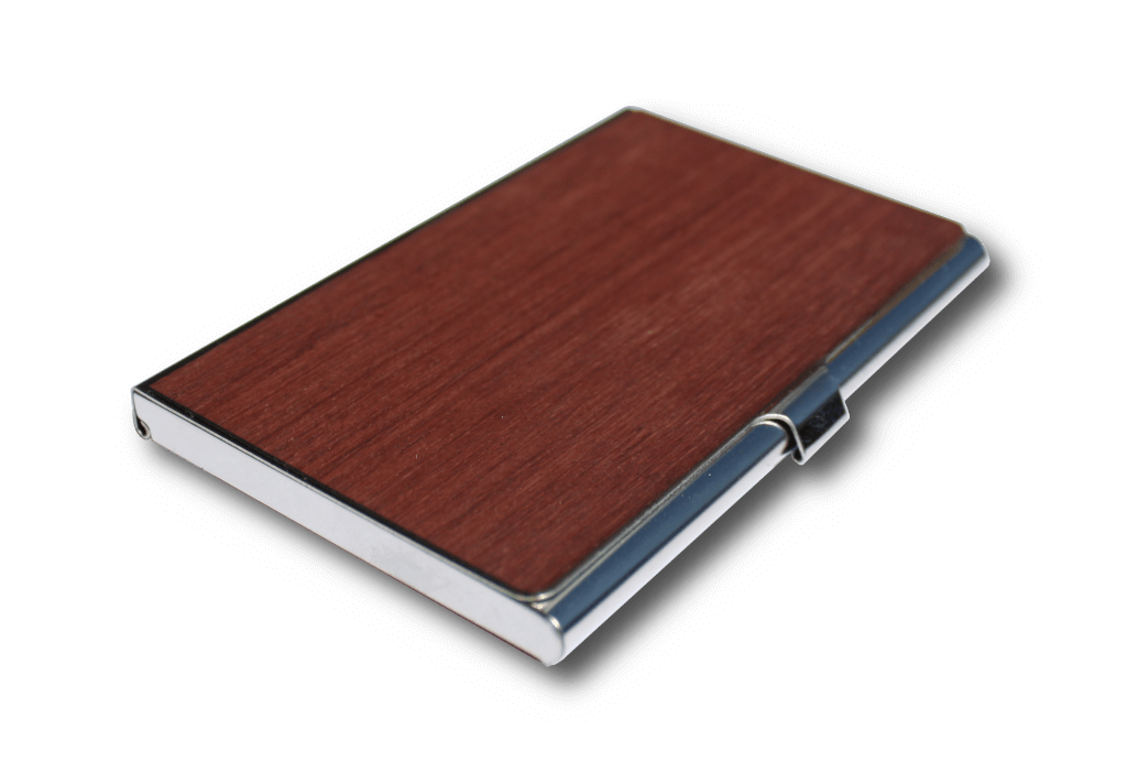 Customizable Wooden Business Card Holder, Home and Office - WUDN