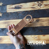 American Flag Wood Industrial Bottle Opener
