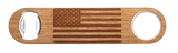 American Flag Wood Industrial Bottle Opener